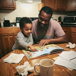 A parent at home