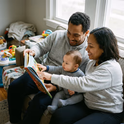 A parent at home
