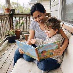 A parent at home