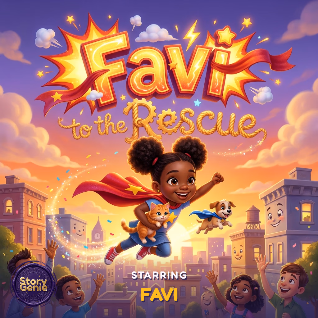 Favi to the Rescue, a personalized Story Genie book starring Favi