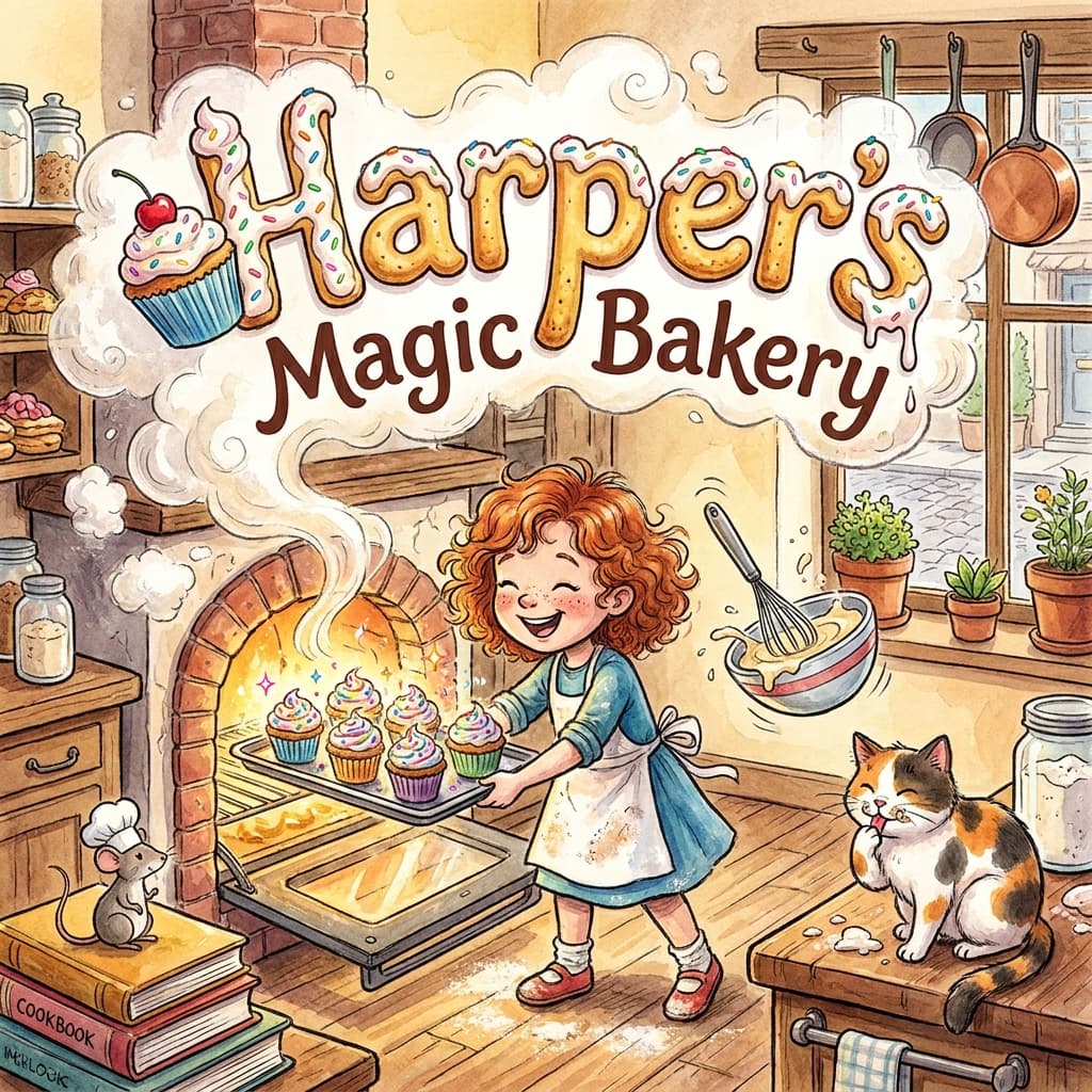Harper's Magic Bakery, a personalized Story Genie book starring Harper