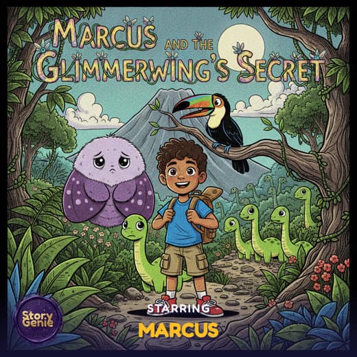 Marcus and the Glimmerwing's Secret, a personalized Story Genie book starring Marcus