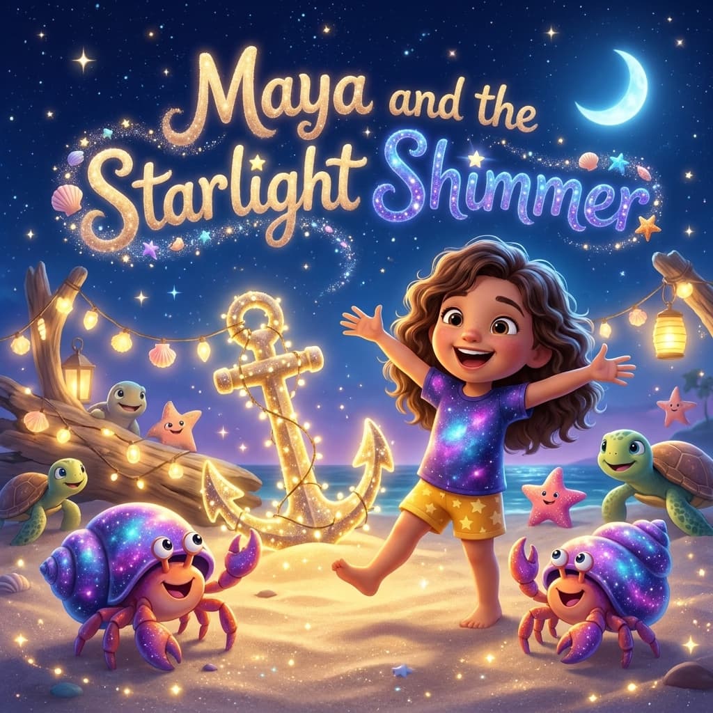 Maya and the Starlight Shimmer, a personalized Story Genie book starring Maya