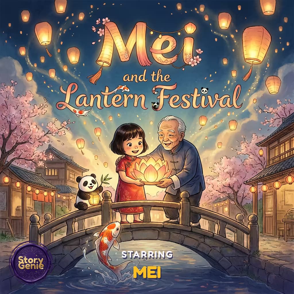 Mei and the Lantern Festival, a personalized Story Genie book starring Mei