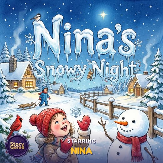 Nina's Snowy Night, a personalized Story Genie book starring Nina