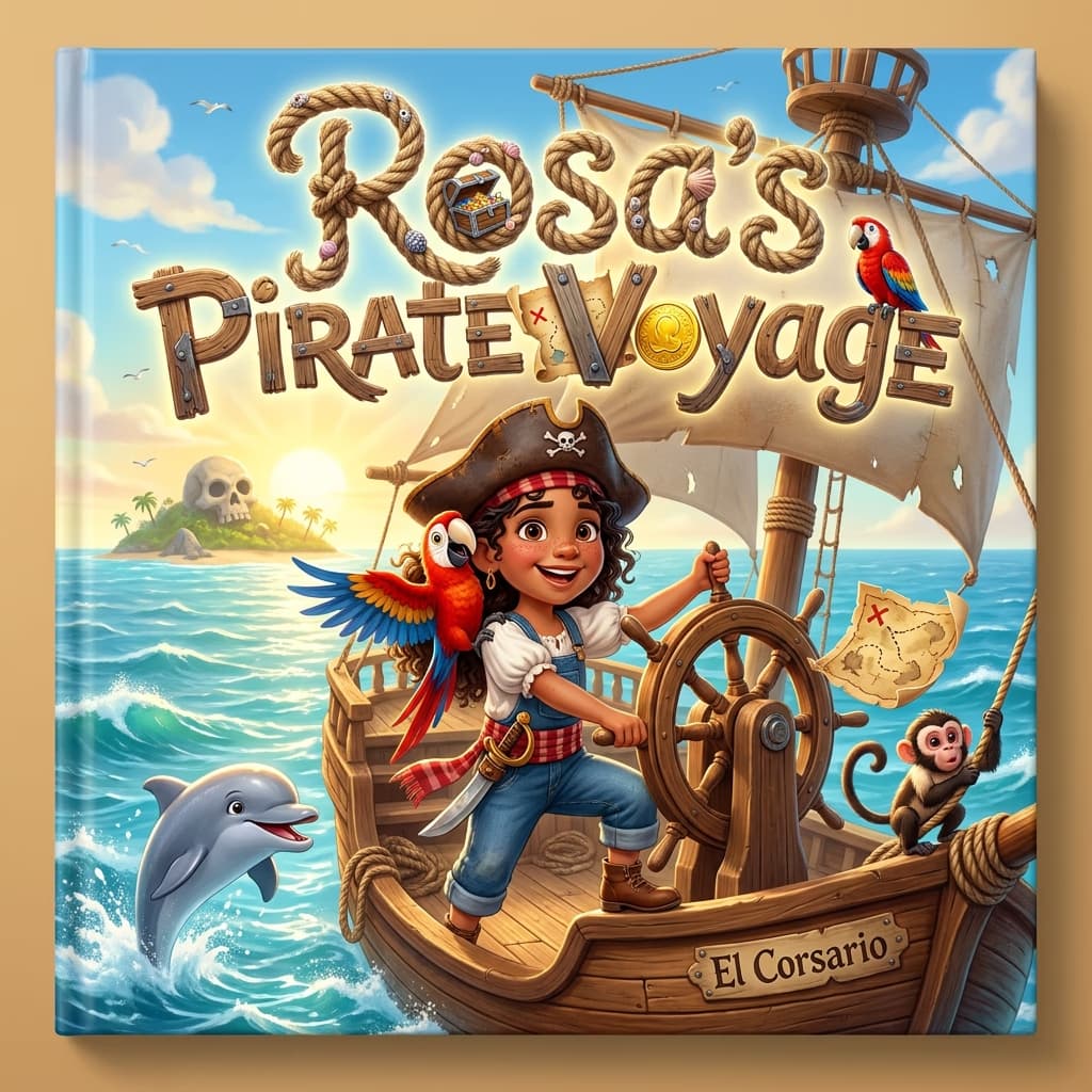 Rosa's Pirate Voyage, a personalized Story Genie book starring Rosa