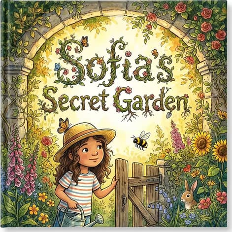 Sofia's Secret Garden, a personalized Story Genie book starring Sofia