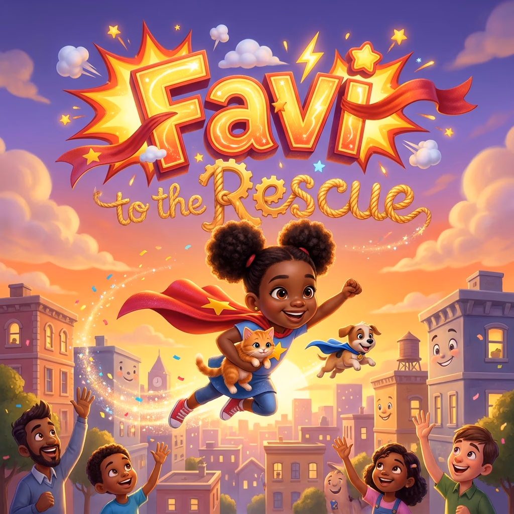 Favi to the Rescue, a personalized Story Genie book starring Favi