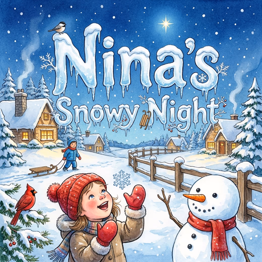 Nina's Snowy Night, a personalized Story Genie book starring Nina